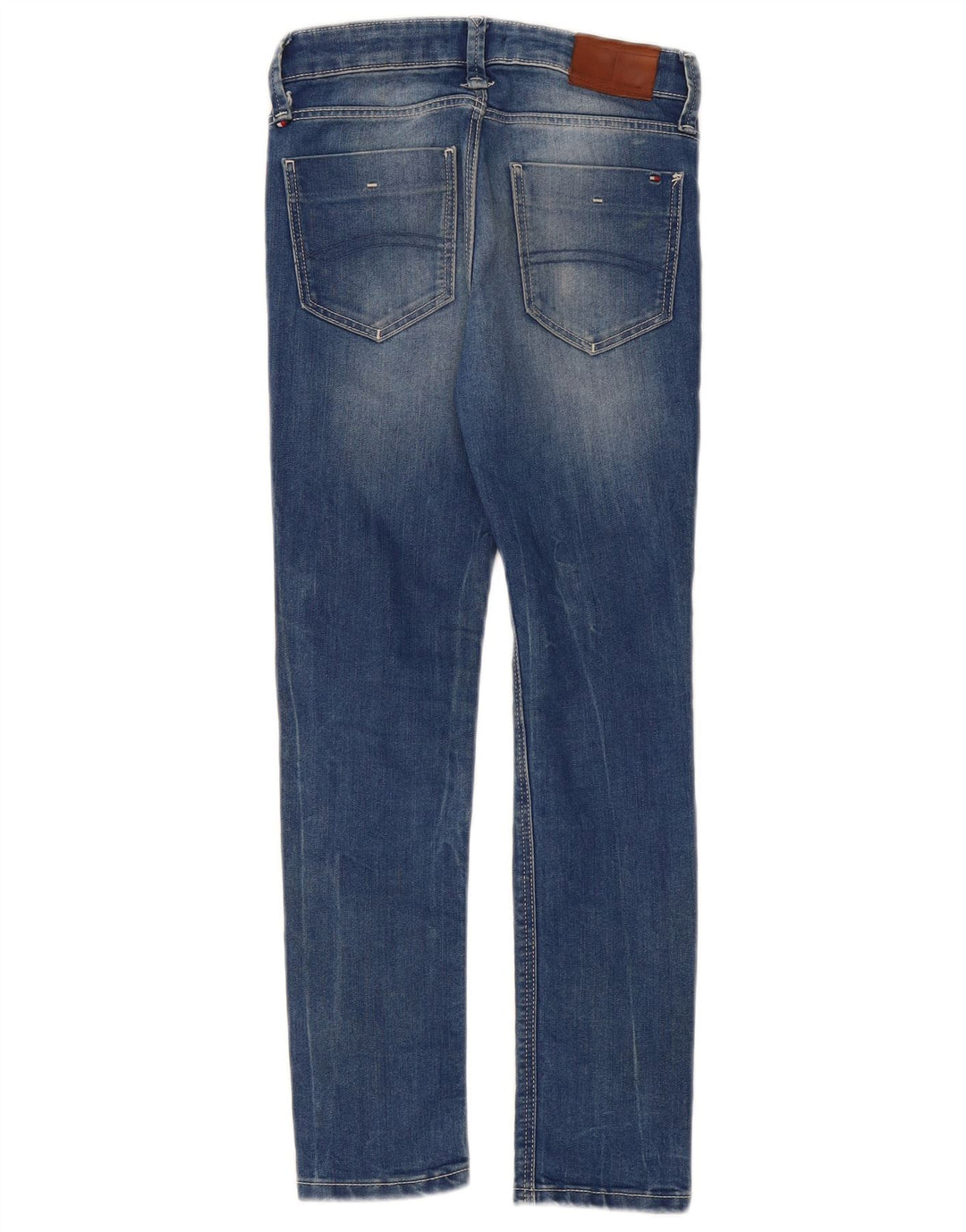 TOMMY HILFIGER Blugi slim pentru baieti 9-10 ani W26 L24 albastru bumbac