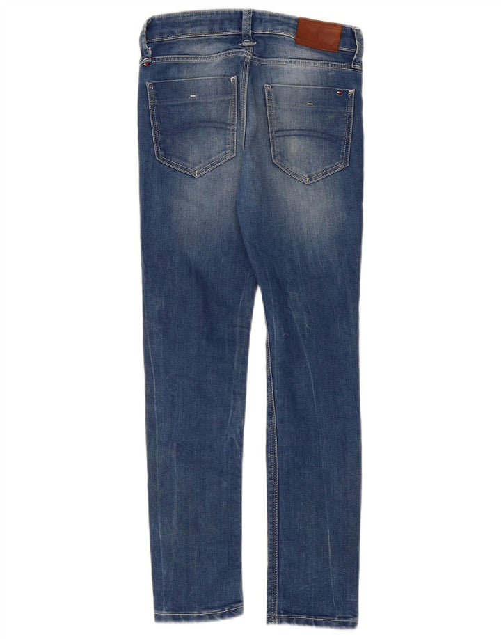 TOMMY HILFIGER Blugi slim pentru baieti 9-10 ani W26 L24 albastru bumbac