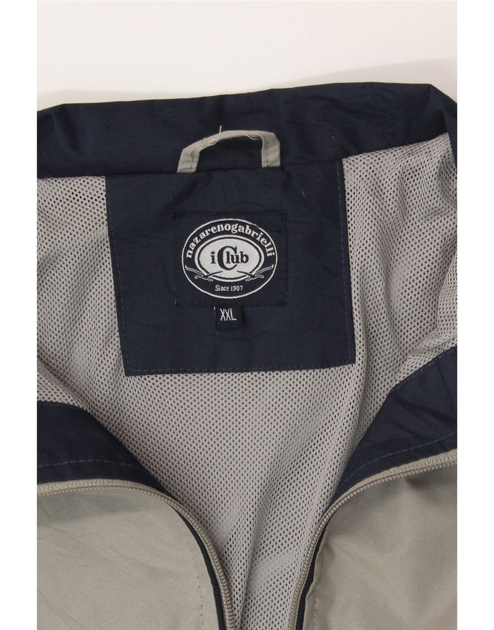 Jachetă bomber pentru bărbați Nazareno Gabrielli UK 44 2XL poliester gri