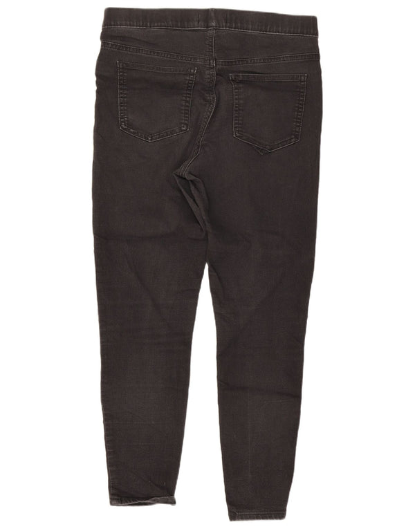Marks & Spencer Blugi skinny crop Jegging pentru femei UK 12 Medium W30 L24 Negri
