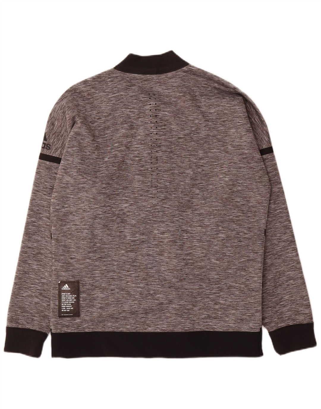 Jachetă de top pentru trening reversibilă Adidas pentru bărbați, gri mică, color block