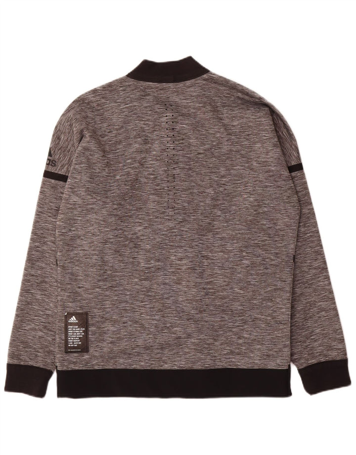 Jachetă de top pentru trening reversibilă Adidas pentru bărbați, gri mică, color block