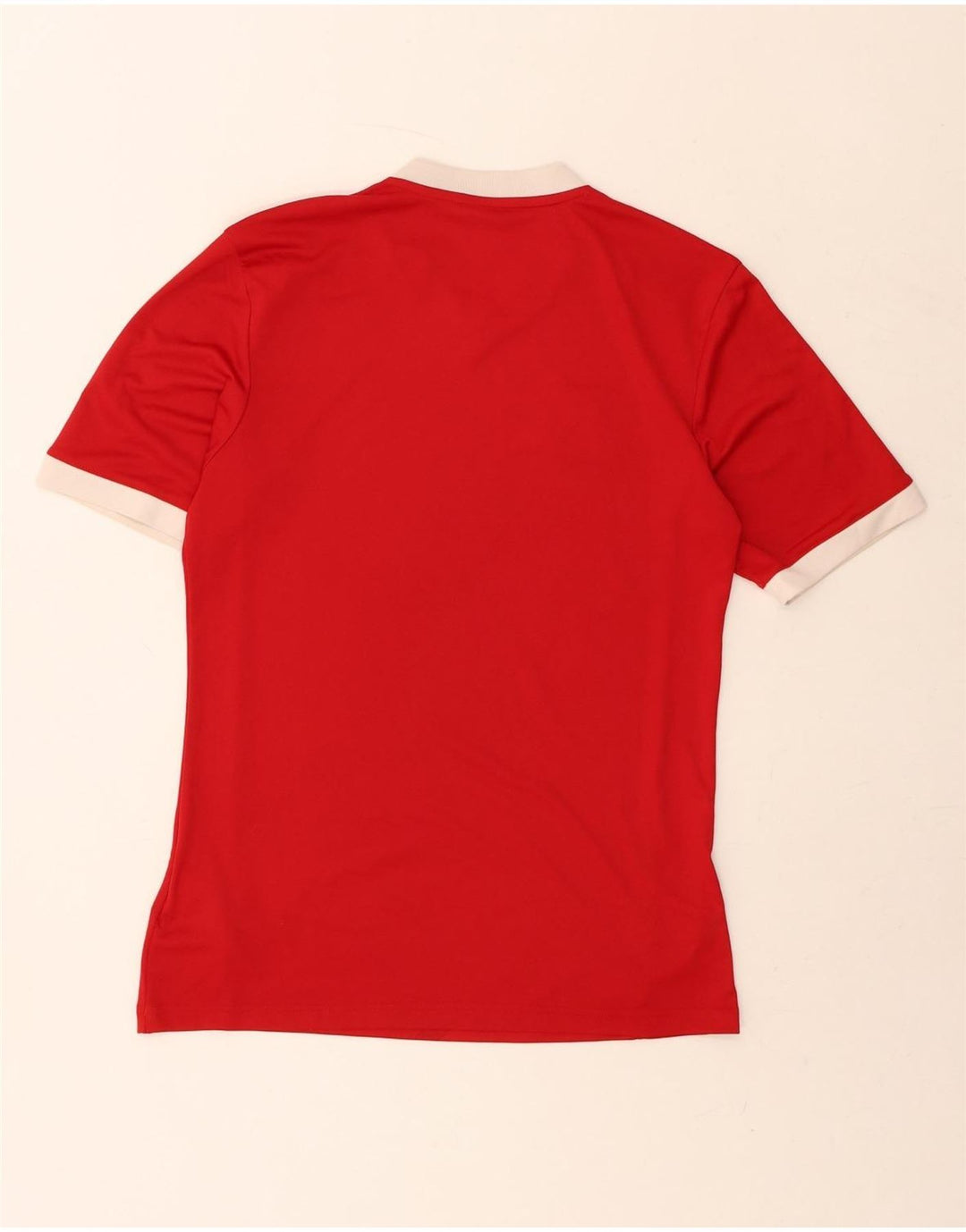 ADIDAS Mens Climalite T-Shirt Top Small Red Polyester Vintage Adidas and Second-Hand Adidas from Messina Hembry 