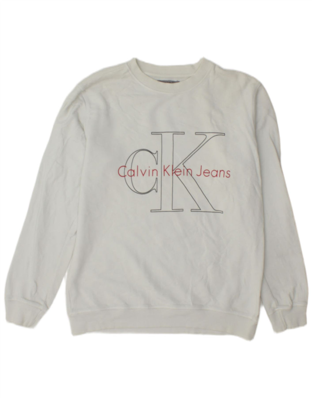 Hanorac Calvin Klein Jeans pentru bărbați, cu croiala normală, alb mediu