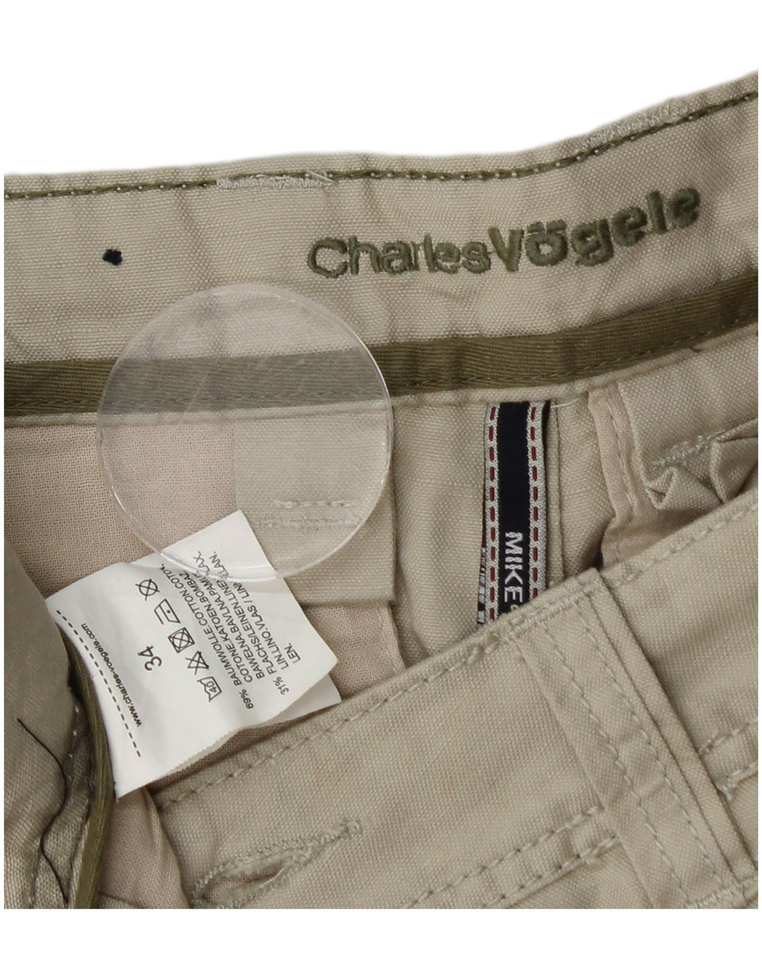 Pantaloni scurți pentru bărbați Charles Vogele Mike Cargo W34, bumbac gri mare