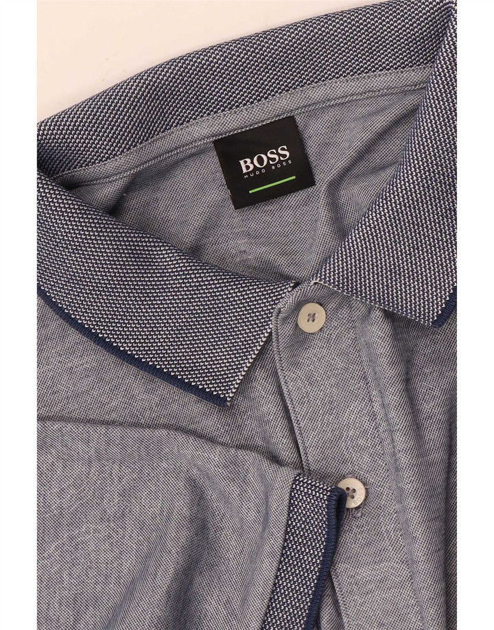 Tricou polo pentru bărbați Hugo Boss XL bleumarin