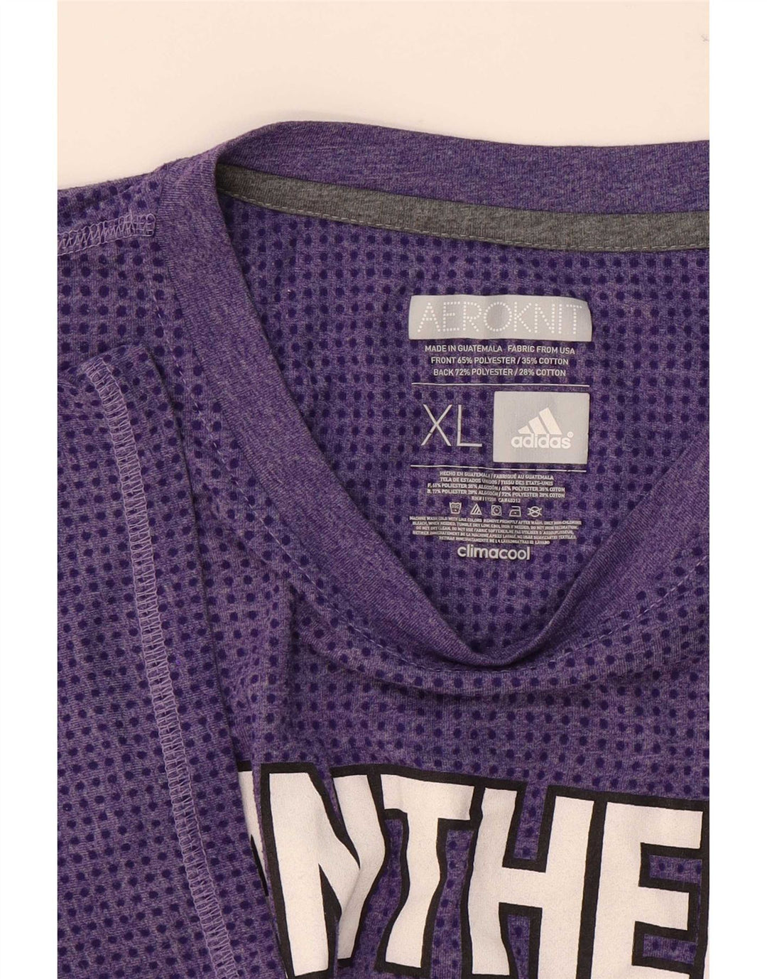 Tricou grafic Adidas pentru bărbați Panthers Top XL Poliester violet