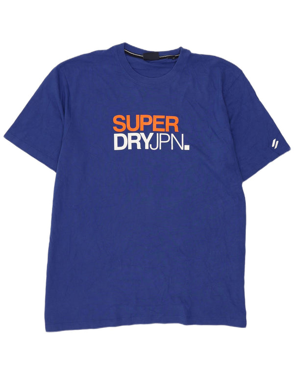 Tricou grafic pentru bărbați Superdry Top 2XL Bumbac albastru