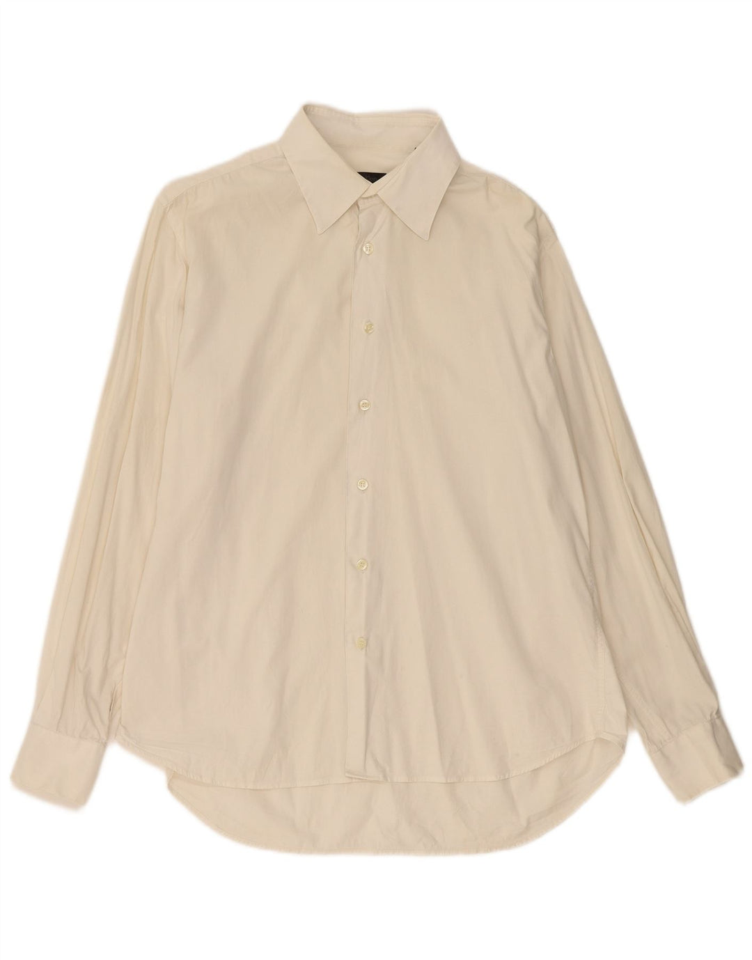 CALVIN KLEIN Mens Shirt Size 41 16 Large Off White Cotton
