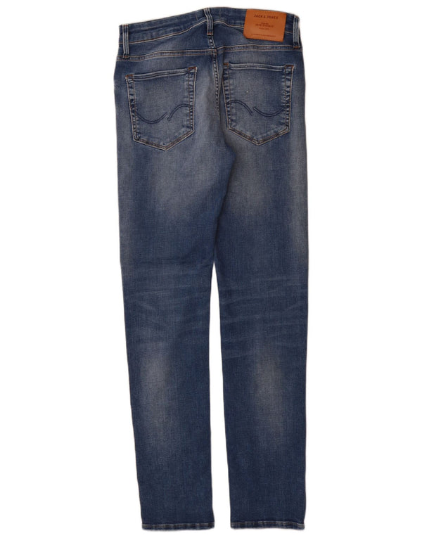 Blugi slim pentru bărbați Jack & Jones W28 L32 Bumbac albastru