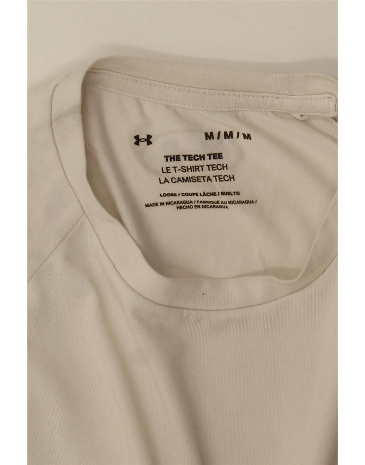 Tricou Under Armour pentru bărbați Top Mediu Alb