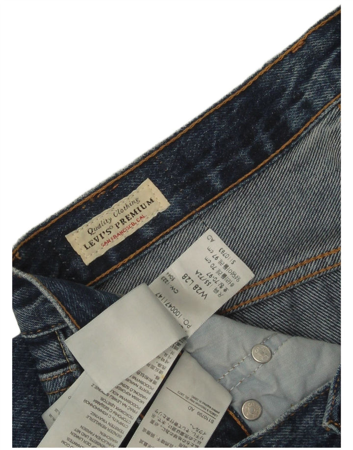 Blugi drepti pentru bărbați Levi's 501 W28 L28 Bumbac albastru