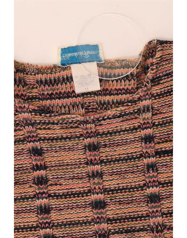Claude De Pierre Pulover cu gât roșu pentru femei UK 12 Medium Multicolor