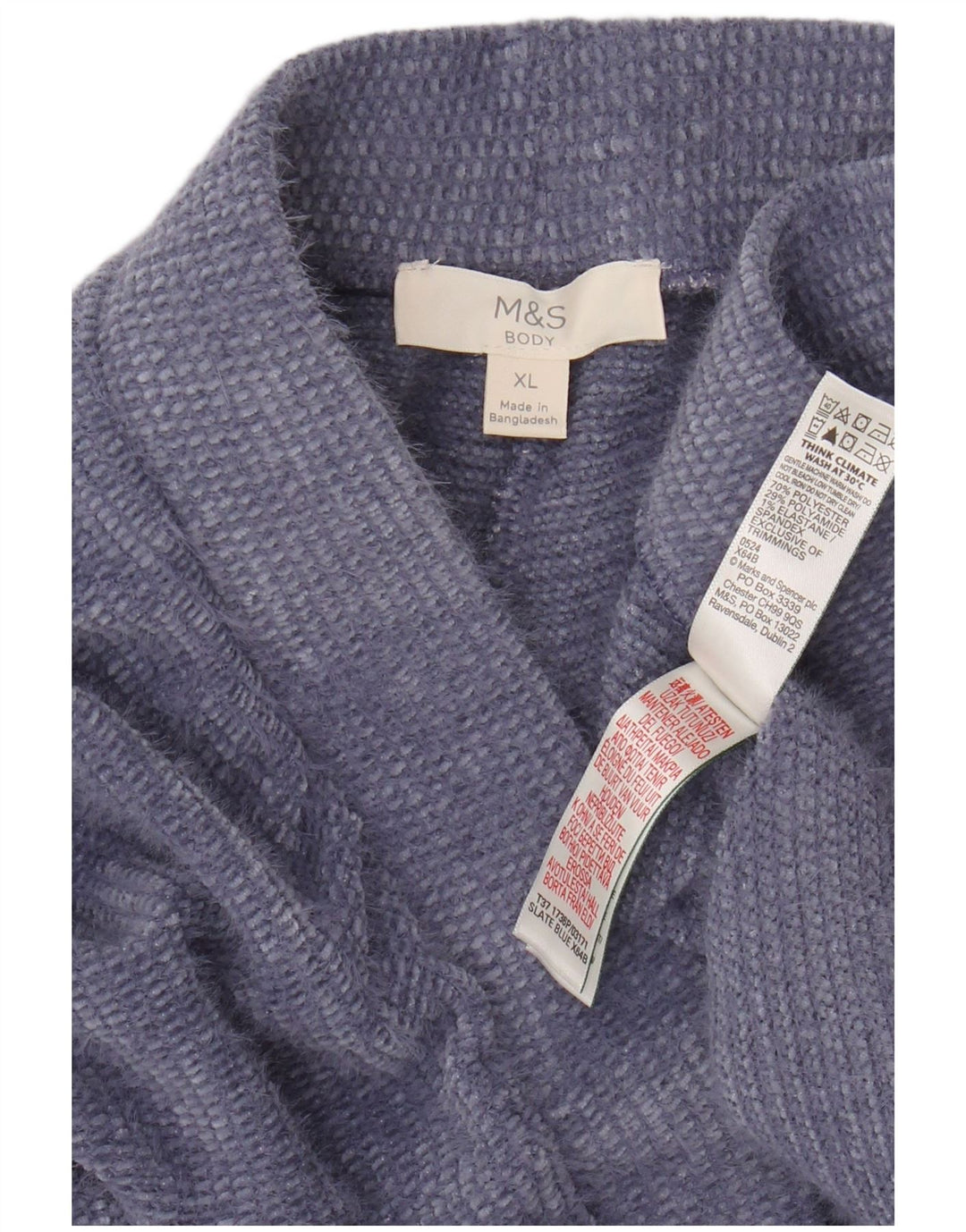 Pantaloni de trening tricot pentru femei Marks & Spencer UK 18 XL Poliester violet