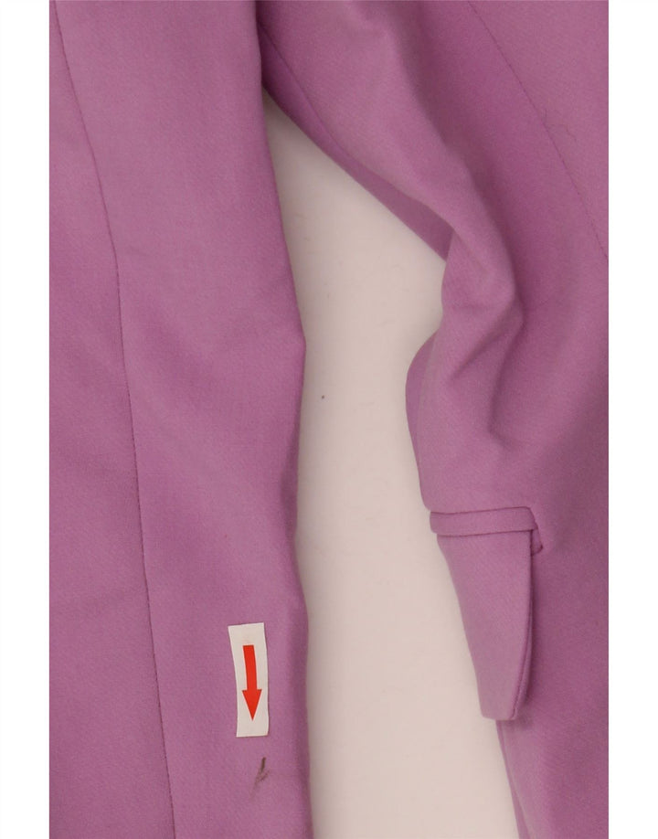 Jachetă Blazer deschisă pentru femei Zara UK 6 XS Poliester violet
