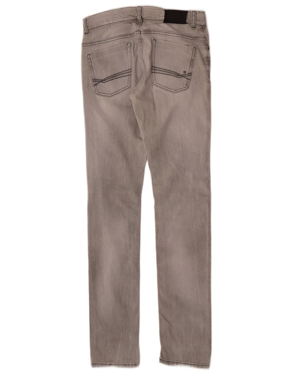 Blugi slim pentru fete Tommy Hilfiger 15-16 ani W28 L32 bumbac gri