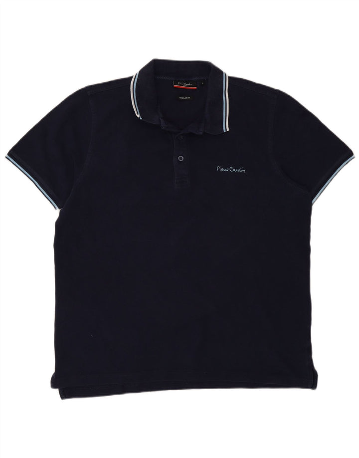 Cămașă polo pentru bărbați Pierre Cardin, cu formă regulată, mare, bleumarin