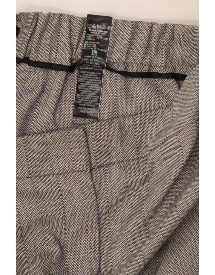 Pantaloni drepti Capri pentru femei Marks & Spencer UK 12 Medium W30 L23 Gri