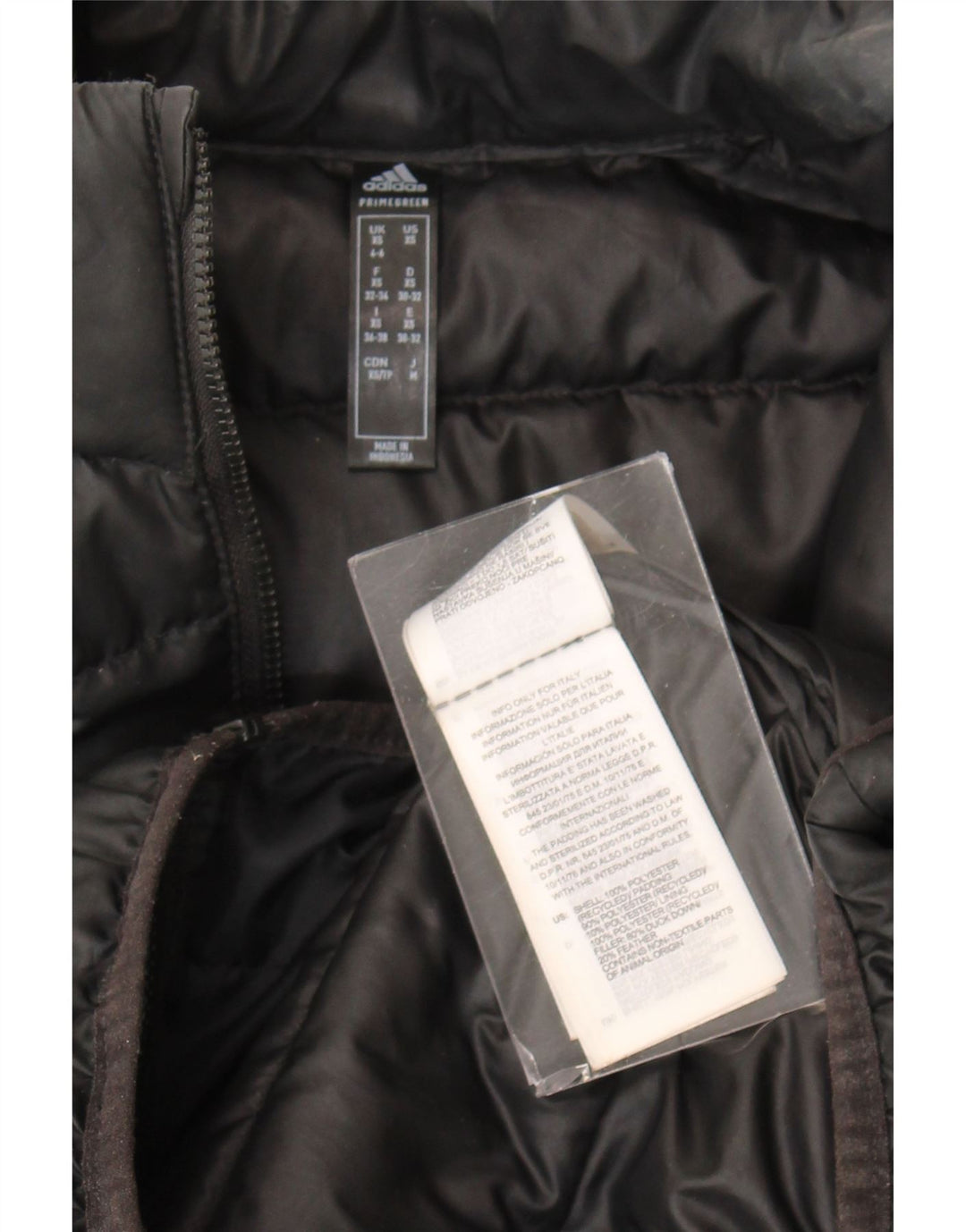 Jachetă căptușită pentru femei Adidas UK 4/6 XS poliester negru