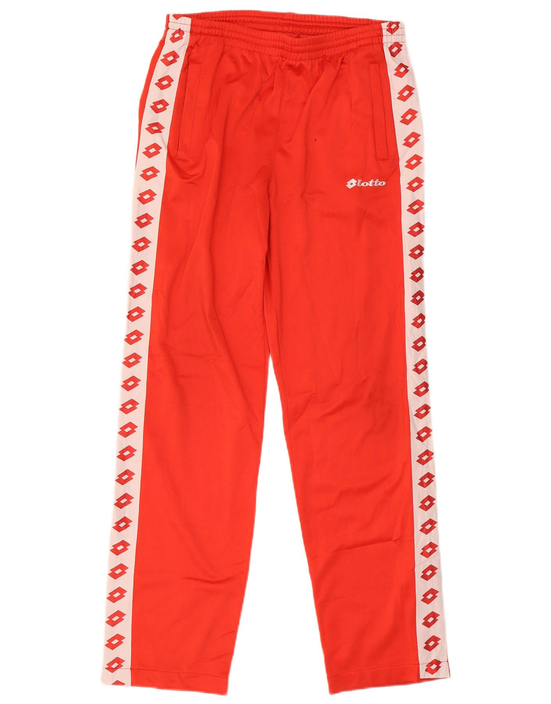 Pantaloni de trening grafic Lotto pentru bărbați, roșii, color block