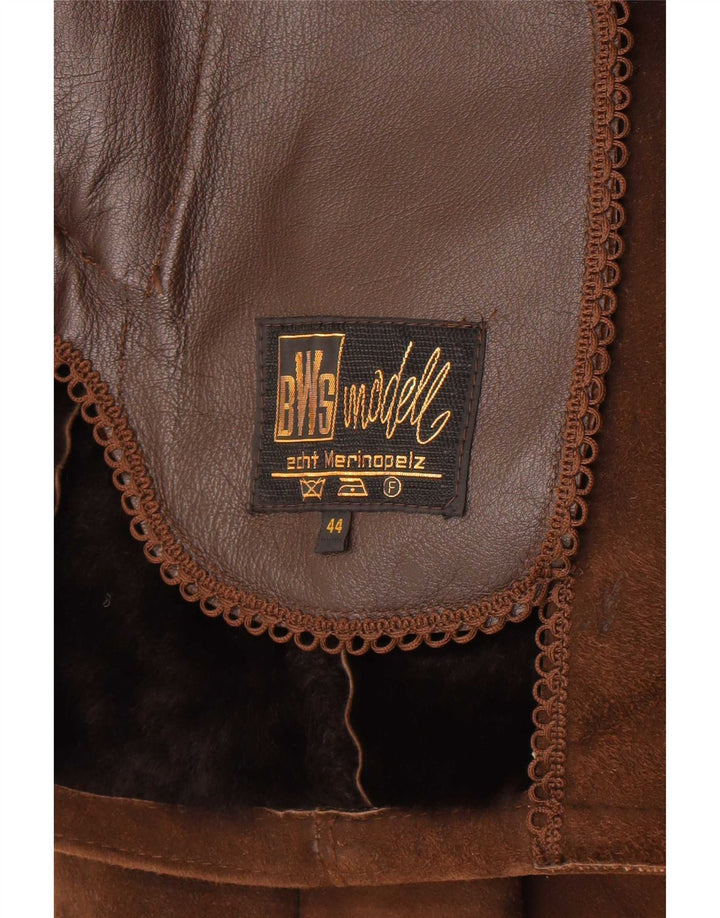 Palton BWS din shearling pentru femei EU 44 XL maro