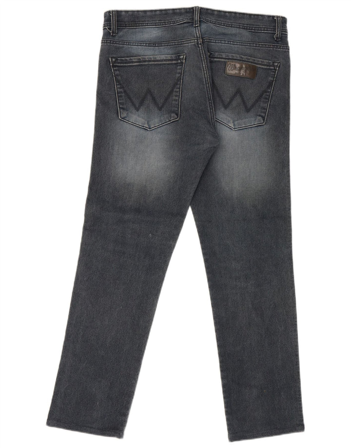 Blugi drepti pentru bărbați Wrangler W36 L30 Bumbac albastru