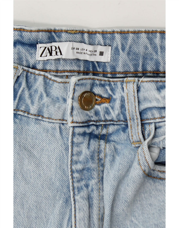 Blugi conici pentru femei Zara EU 38 Mici L28 L28 Albastru