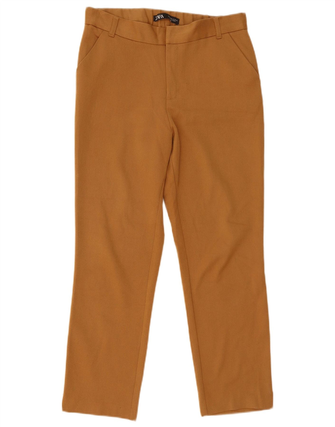 Pantaloni decupați pentru femei Zara Mediu L28 L25 Maro Poliester