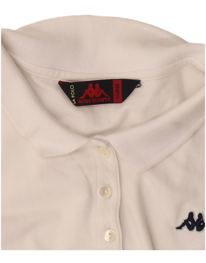 Tricou polo Kappa pentru femei UK 18 XL Alb