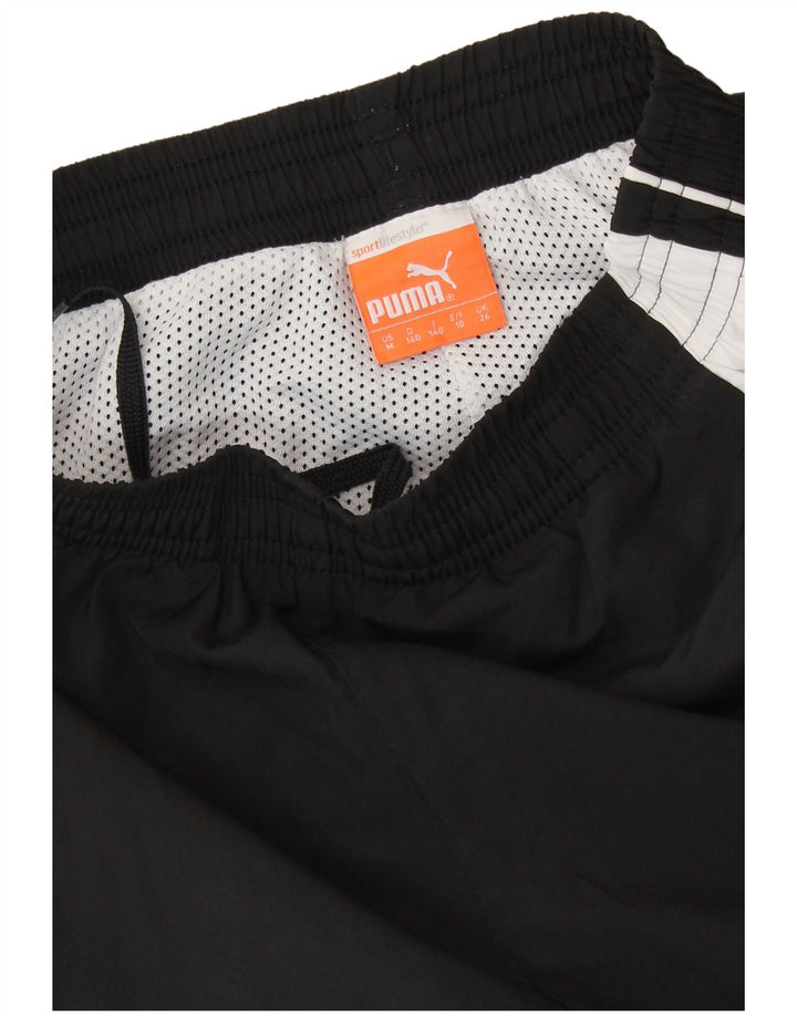 Pantaloni de trening PUMA pentru băieți Pantaloni de jogging 9-10 ani negru colorblock