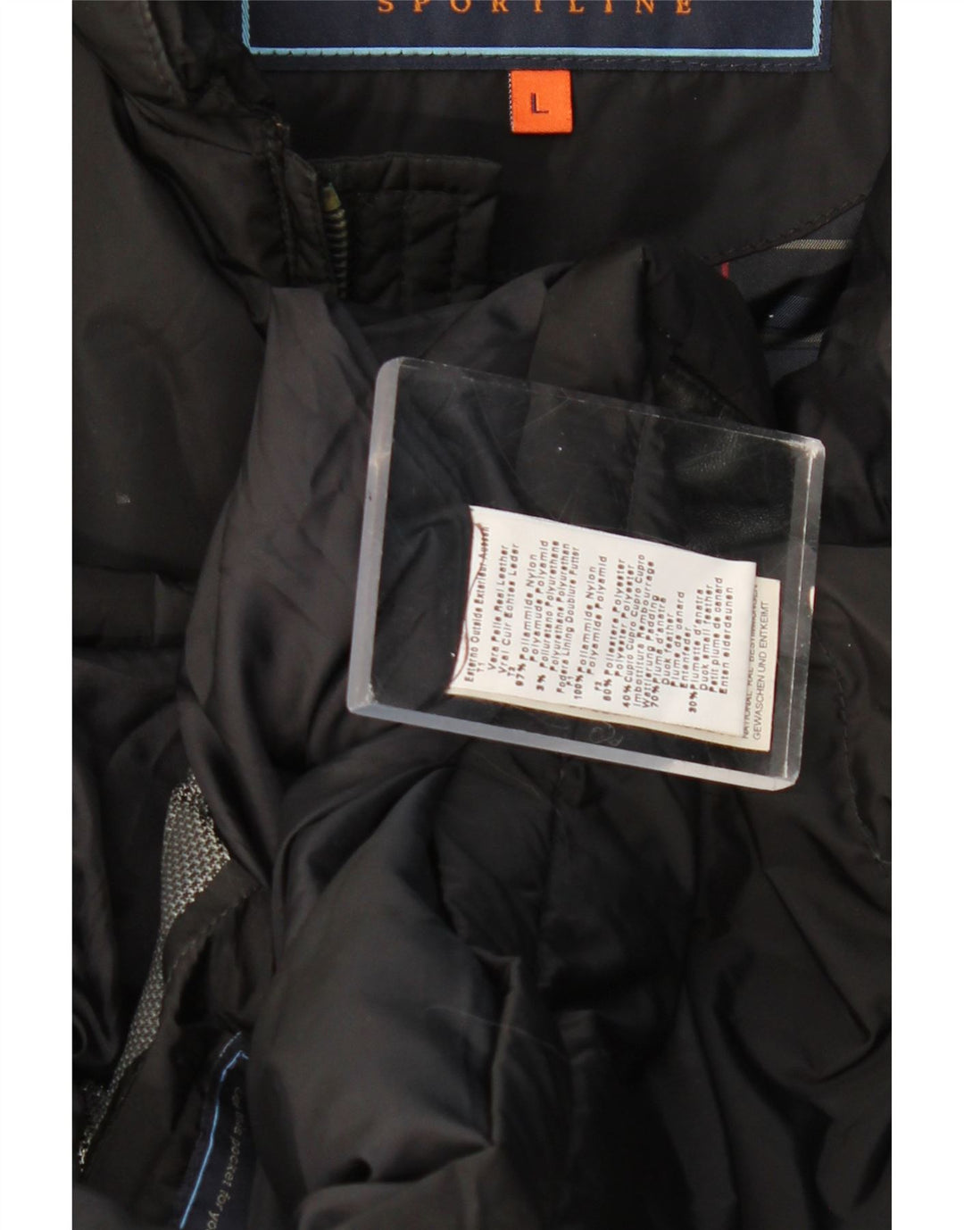 Gilet căptușit pentru bărbați Harmont & Blaine UK 40, piele mare neagră