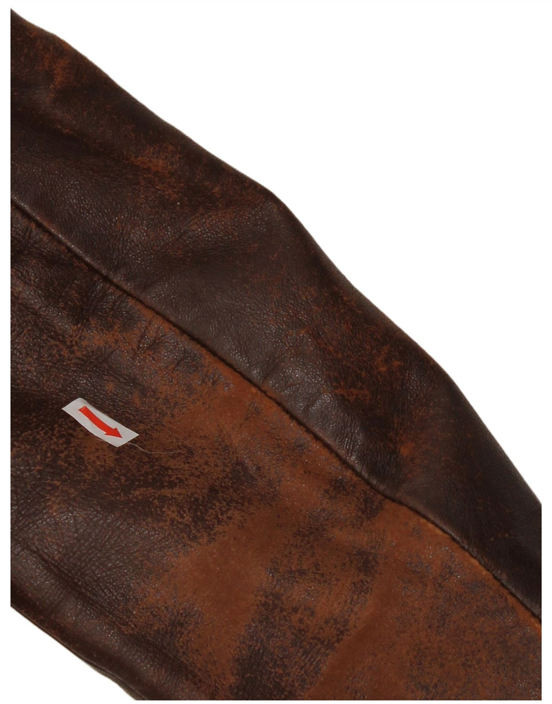 Jachetă de piele vintage pentru femei UK 10 Maro mic