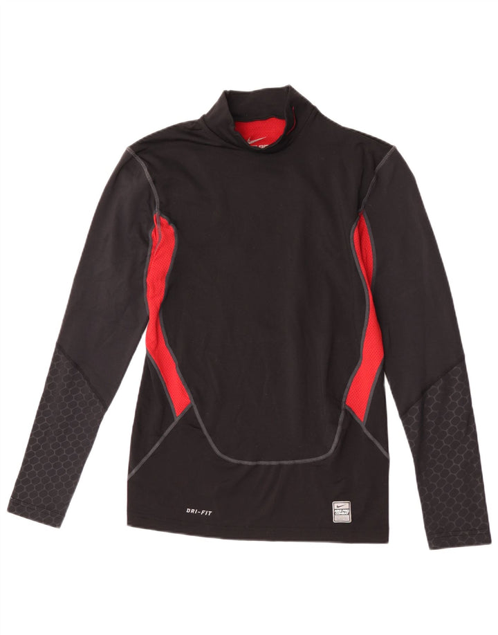 Tricou Nike Dri Fit Graphic Top cu mânecă lungă, negru mediu, color block