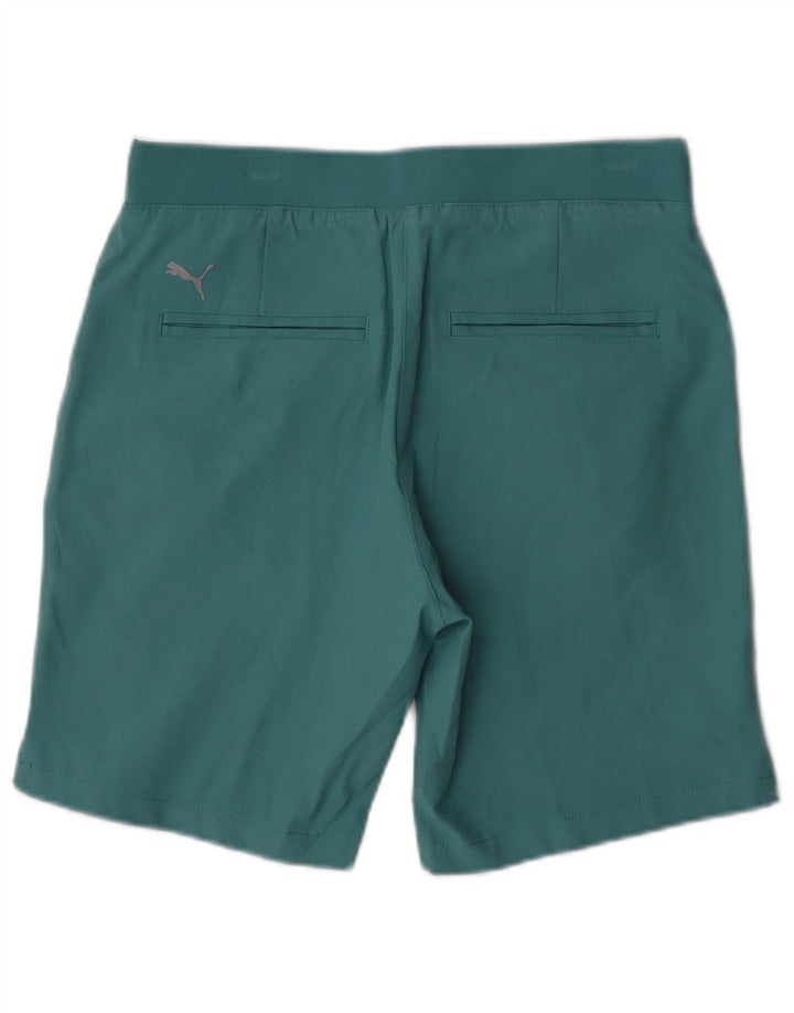 Pantaloni scurti casual PUMA pentru femei mici W27 bumbac albastru