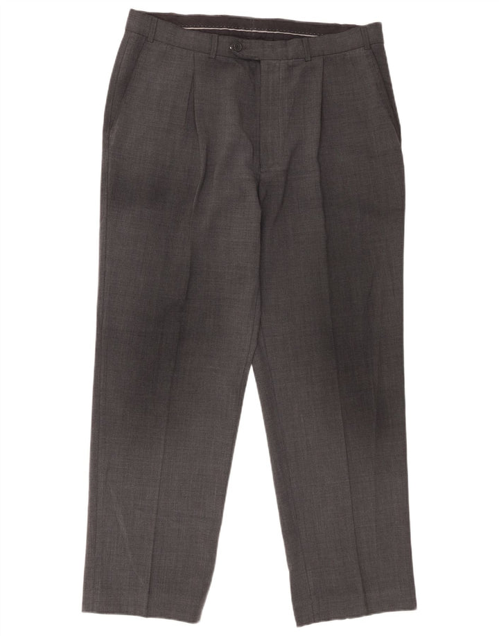 Pantaloni de costum pentru bărbați Marks & Spencer L34 L28 gri