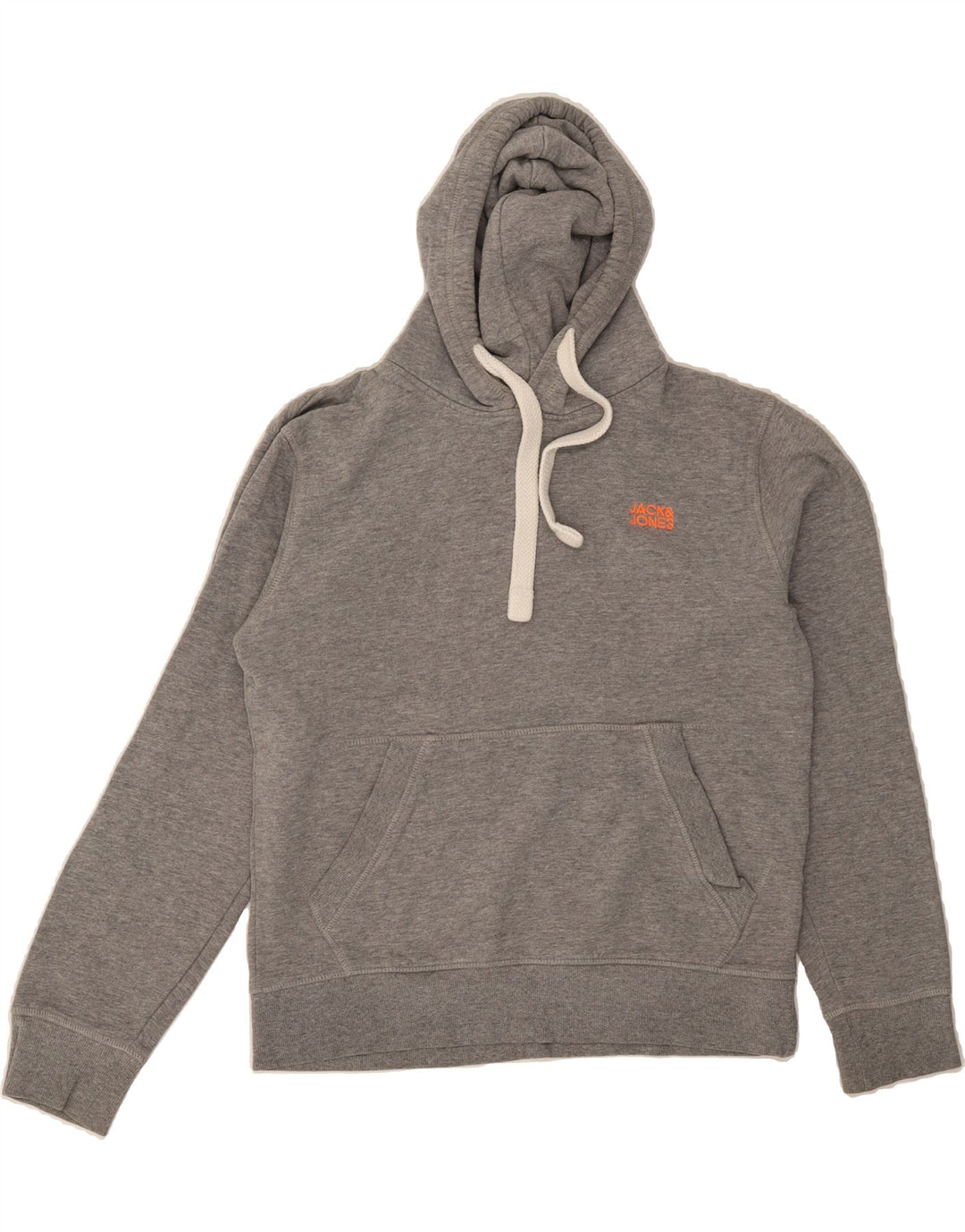 JACK & JONES Mens Hoodie Jumper Medium Grey Cotton Vintage Jack & Jones and Second-Hand Jack & Jones from Messina Hembry 