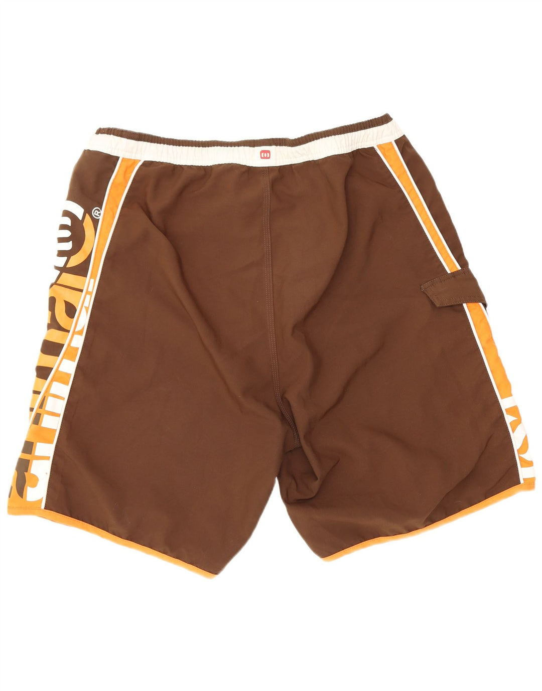 Pantaloni scurți de înot cu grafic pentru bărbați Animal, mari, alb, poliester color bloc