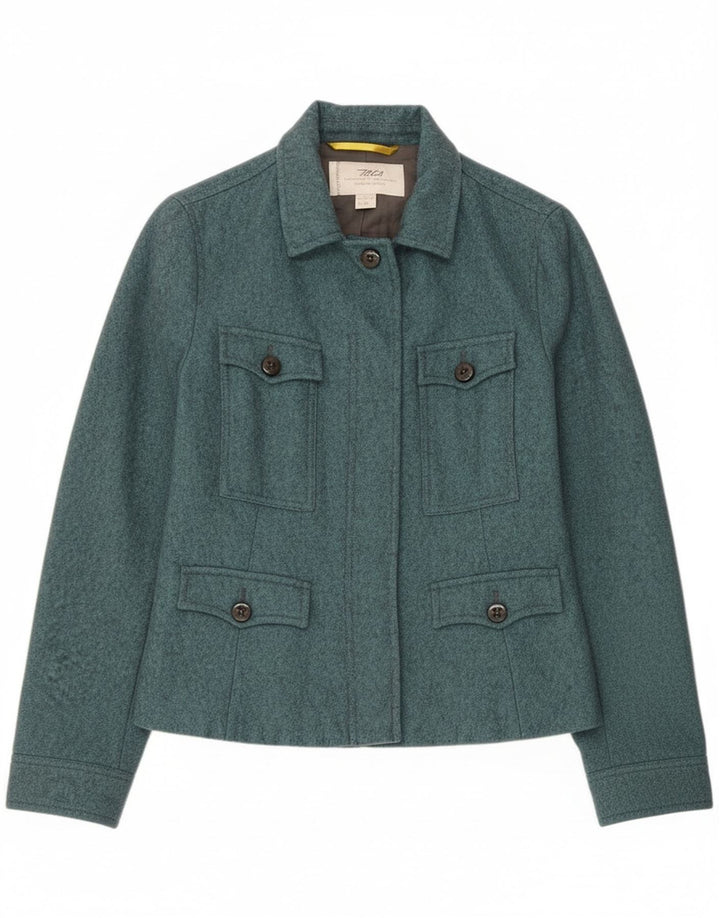 Jachetă pentru femei Marlboro Classics UK 12 Lână albastră medie