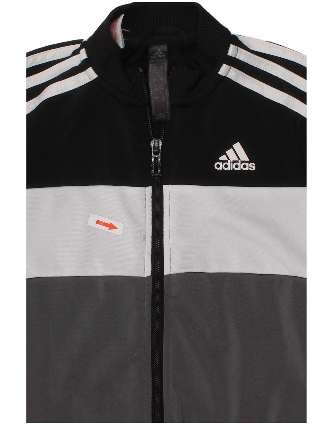Jachetă pentru trening Adidas pentru băieți 3-4 ani, negru, poliester