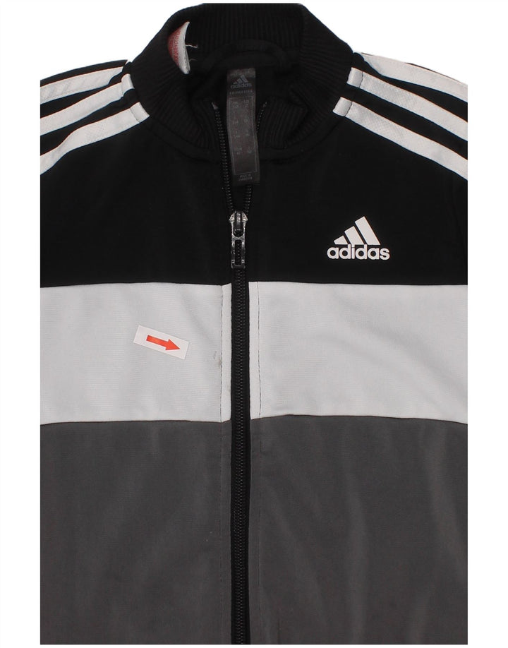 Jachetă pentru trening Adidas pentru băieți 3-4 ani, negru, poliester