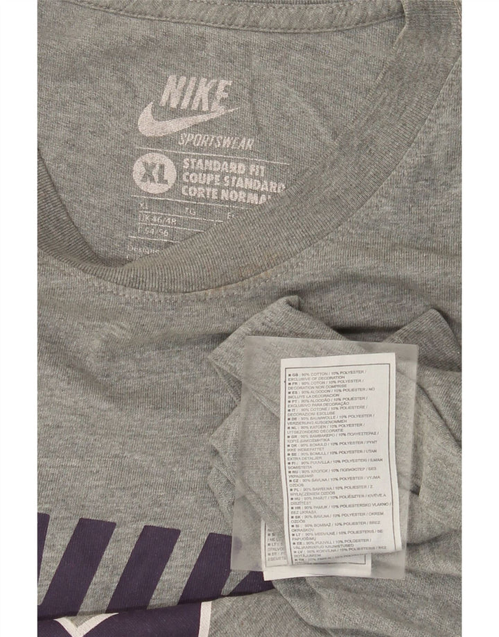 Tricou grafic pentru bărbați Nike Top XL bumbac cu pete gri