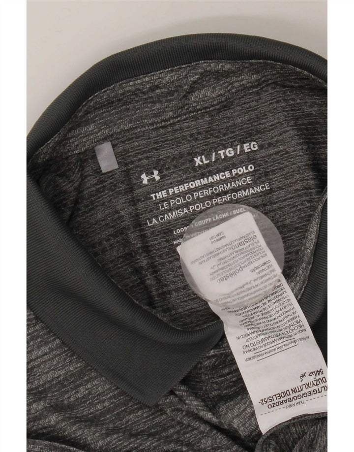 Tricou polo Under Armour pentru bărbați, XL, poliester cu pată gri