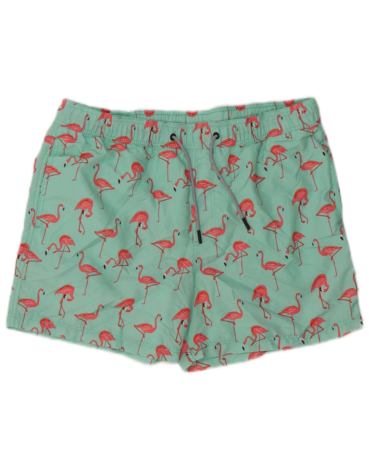 Pantaloni scurți de înot Jack & Jones Flamingo pentru bărbați, poliester verde mediu
