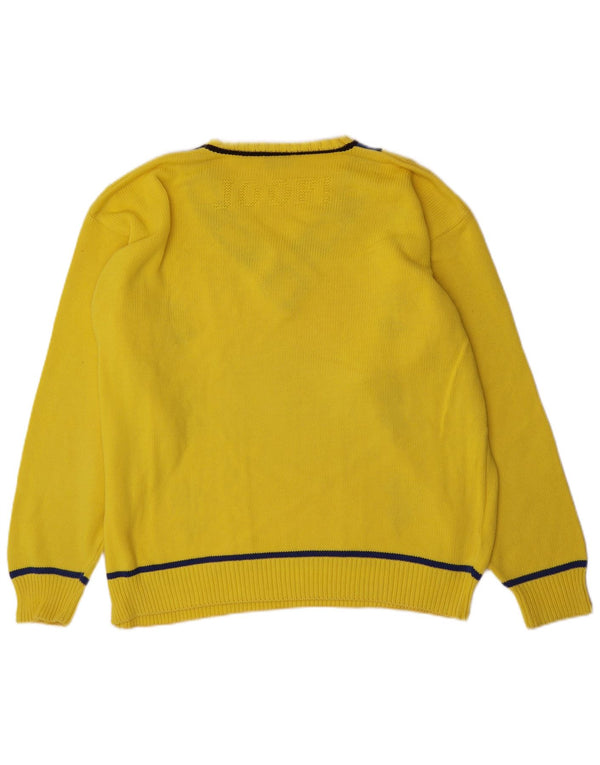 Pulover cu decolteu în V Joop pentru bărbați IT 54 XL galben Argyle/Diamond