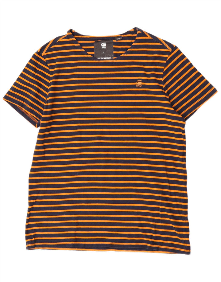 Tricou Bărbați G-Star Top XL Orange Striped