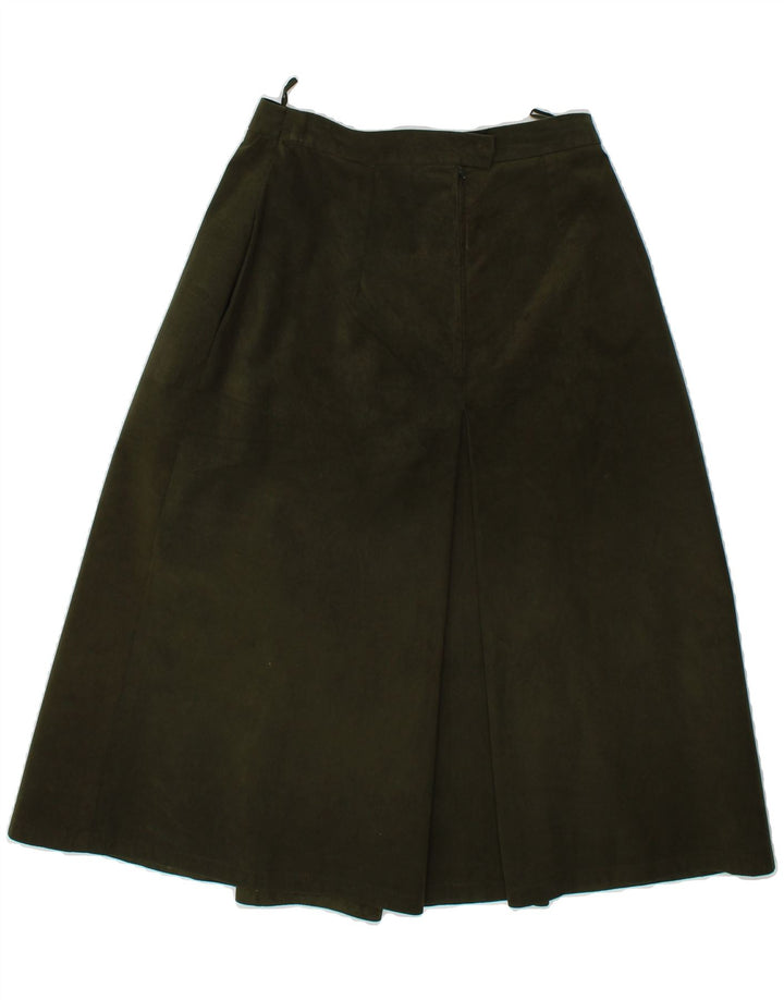 VINTAGE Womens A-Line Skirt W26 Small  Khaki Vintage Vintage and Second-Hand Vintage from Messina Hembry 