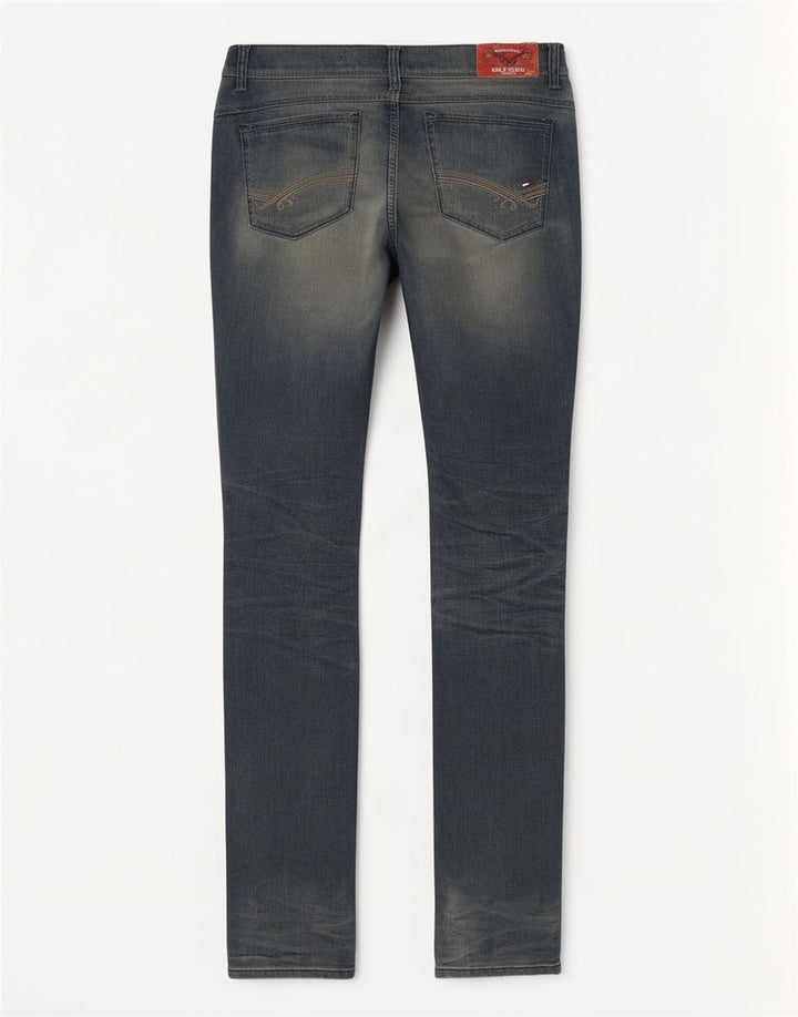 Blugi slim pentru femei Tommy Hilfiger W28 L32 bumbac albastru