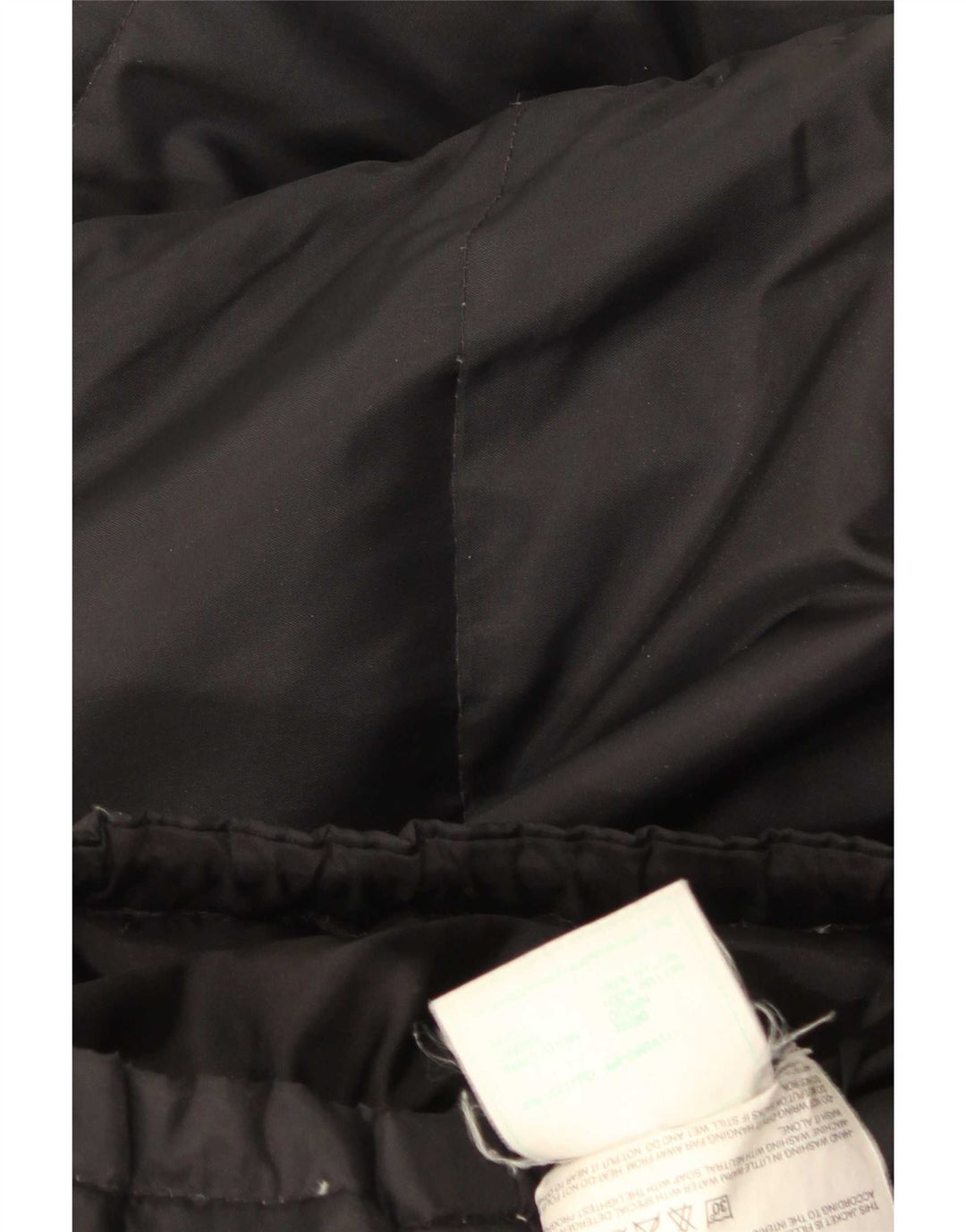 Palton căptușit supradimensionat pentru femei Vintage UK 6 XS Nylon negru