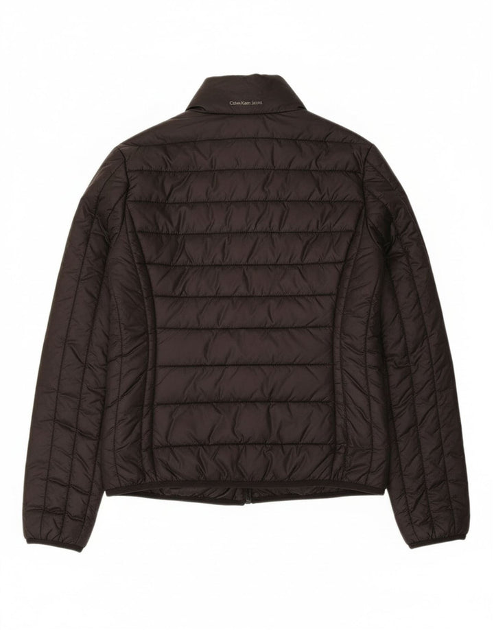 Jachetă reversibilă pentru femei Calvin Klein Jeans UK 14 Poliamidă neagră medie