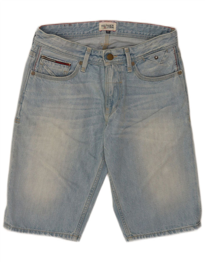 Pantaloni scurți din denim obișnuiți pentru bărbați Tommy Hilfiger W29, bumbac albastru mediu